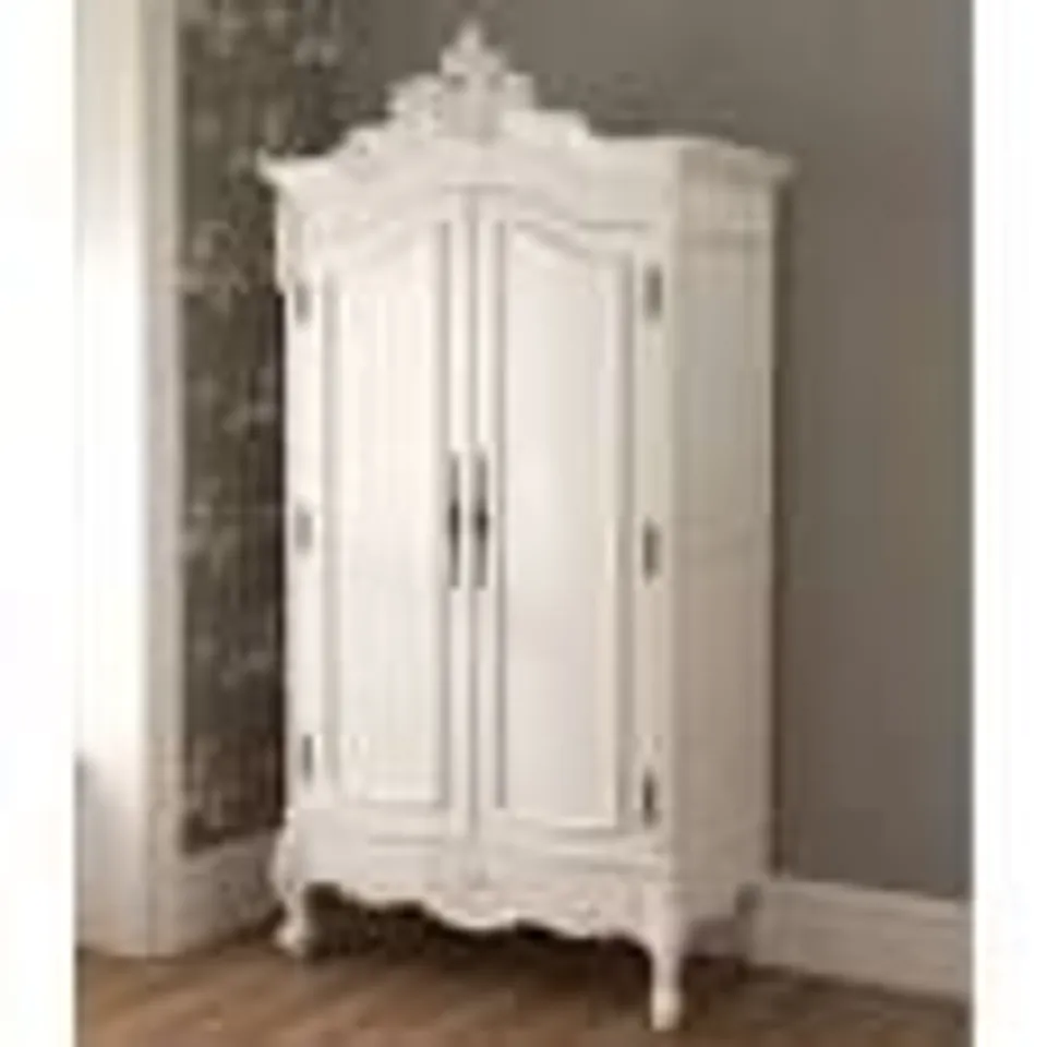 BRAND NEW BOXED HOMESDIRECT365 LA ROCHELLE ANTIQUE FRENCH STYLE WARDROBE (5 BOXES)