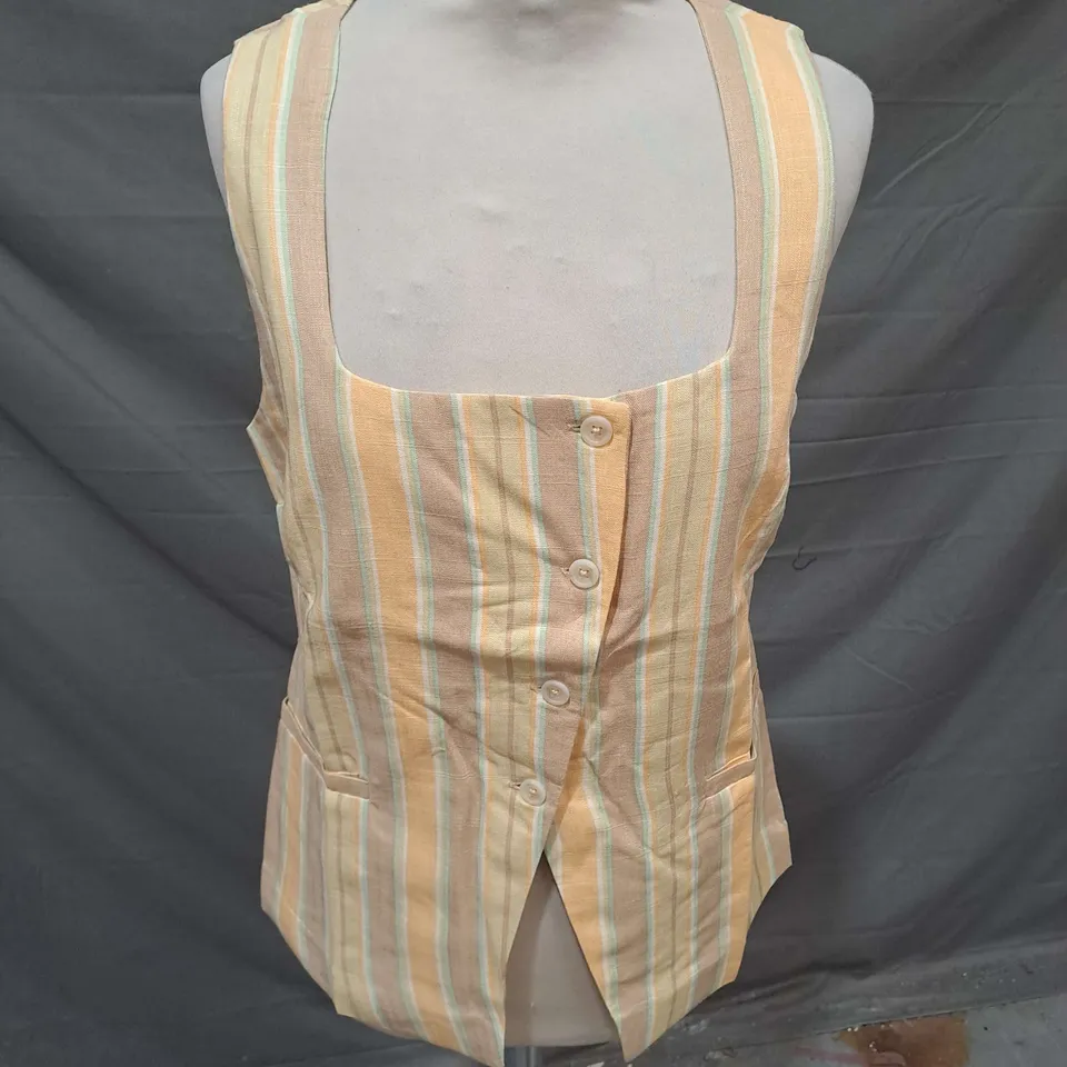 MNG TOP AND TROUSER SET IN PASTEL STRIPE SIZE M