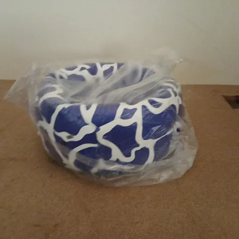 TWO BLUE FOOTBALLS
