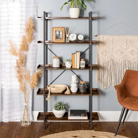 BOXED JESSICA 173CM H × 92CM W STEEL STANDARD BOOKSHELF
