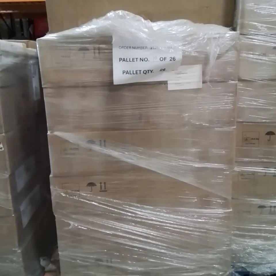 PALLET CONTAINING A LARGE QUANTITY OF BRAND NEW PINILLA FRENCH CHIC SIDEBOARDS 