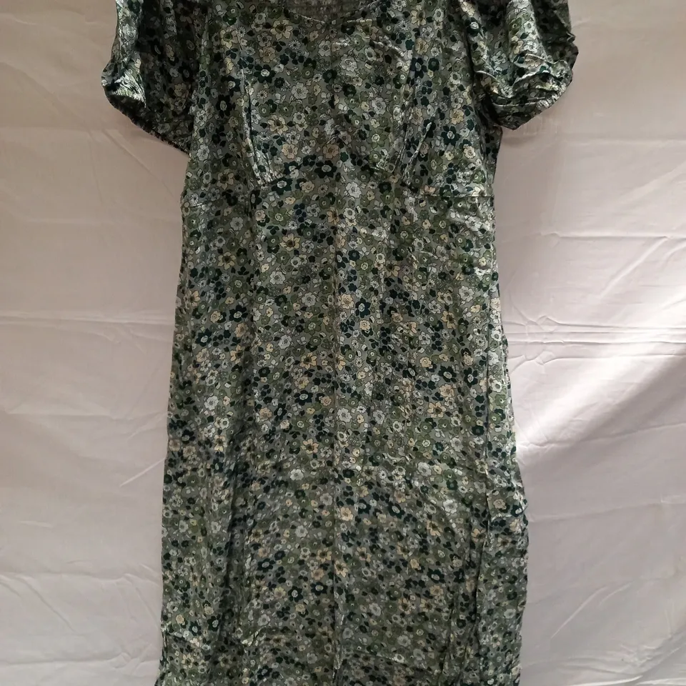 BOX OF APPROX 25 BRAND NEW COTTON:ON WINDSOME CURVE MARY MIDI DRESS - DUSTY LUSH GREEN SIZE AUS 16 