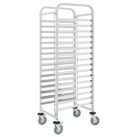 BOXED VOGUE 16 PATISSERIE TRAY RACKING TROLLEY (1 BOX)