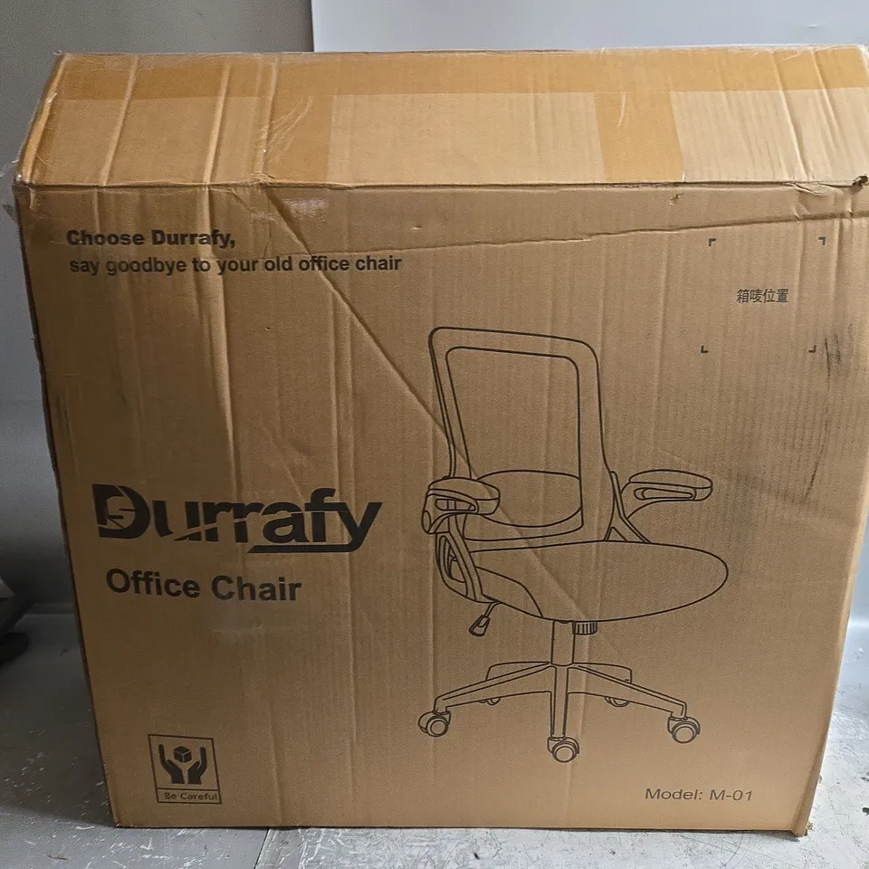 BOXED DURRAFY OFFICE CHAIR IN BLACK 