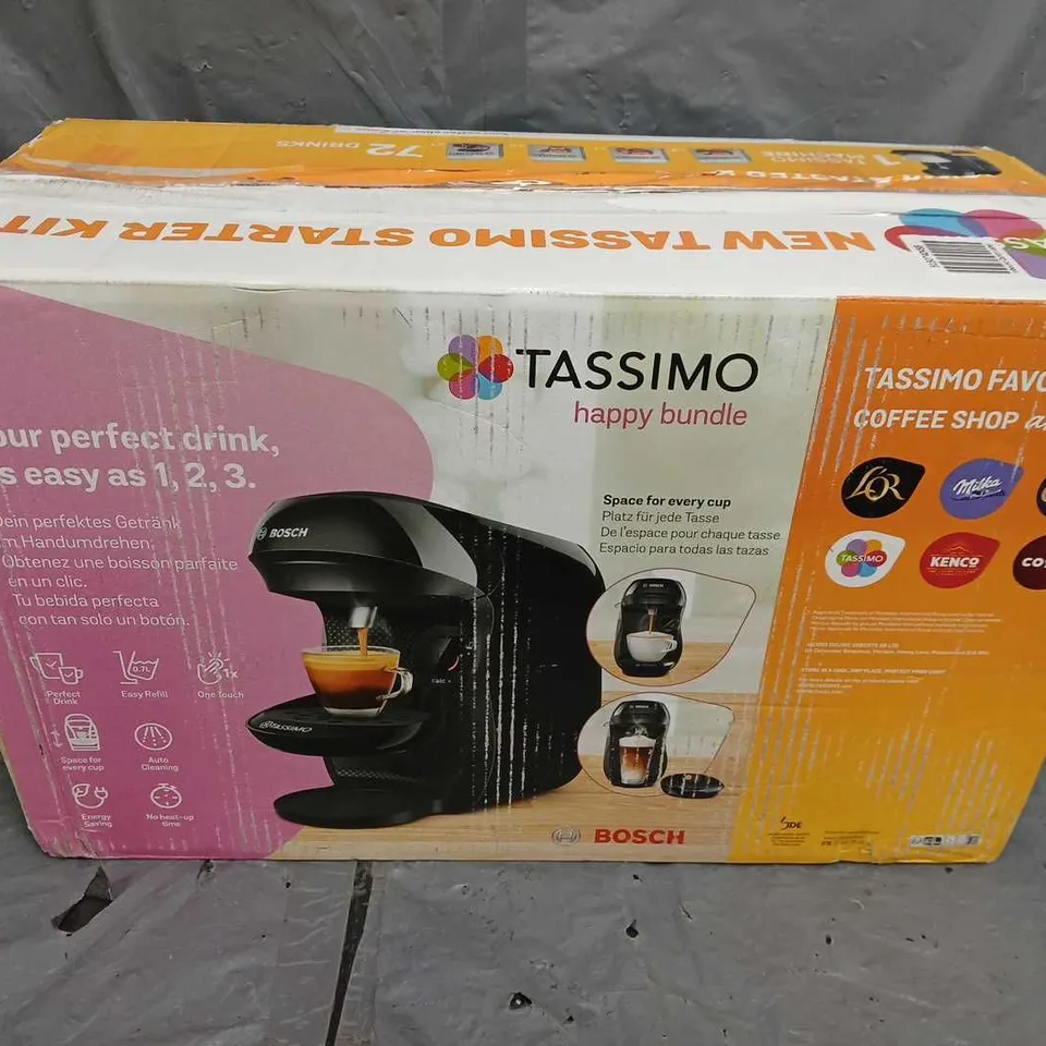 BOXED TASSIMO HAPPY POD COFFEE MACHINE RRP £127