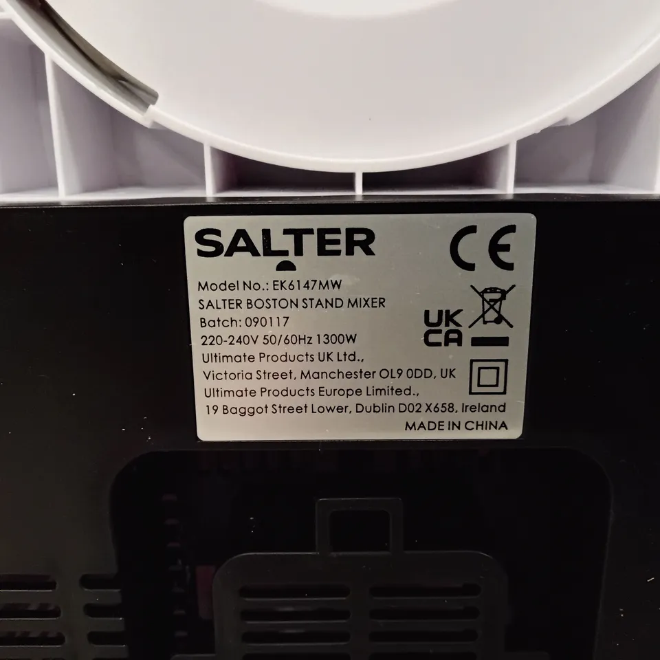 BOXED SALTER BOSTON STAND MIXER - EK6147MW