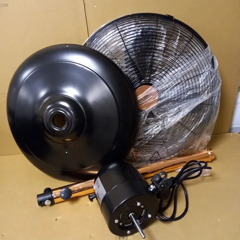 TOWER BLACK METAL PEDASTAL FAN