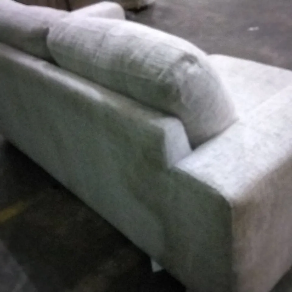 DESIGNER GREY PATTERNED FABRIC TWO SEATER SOFA