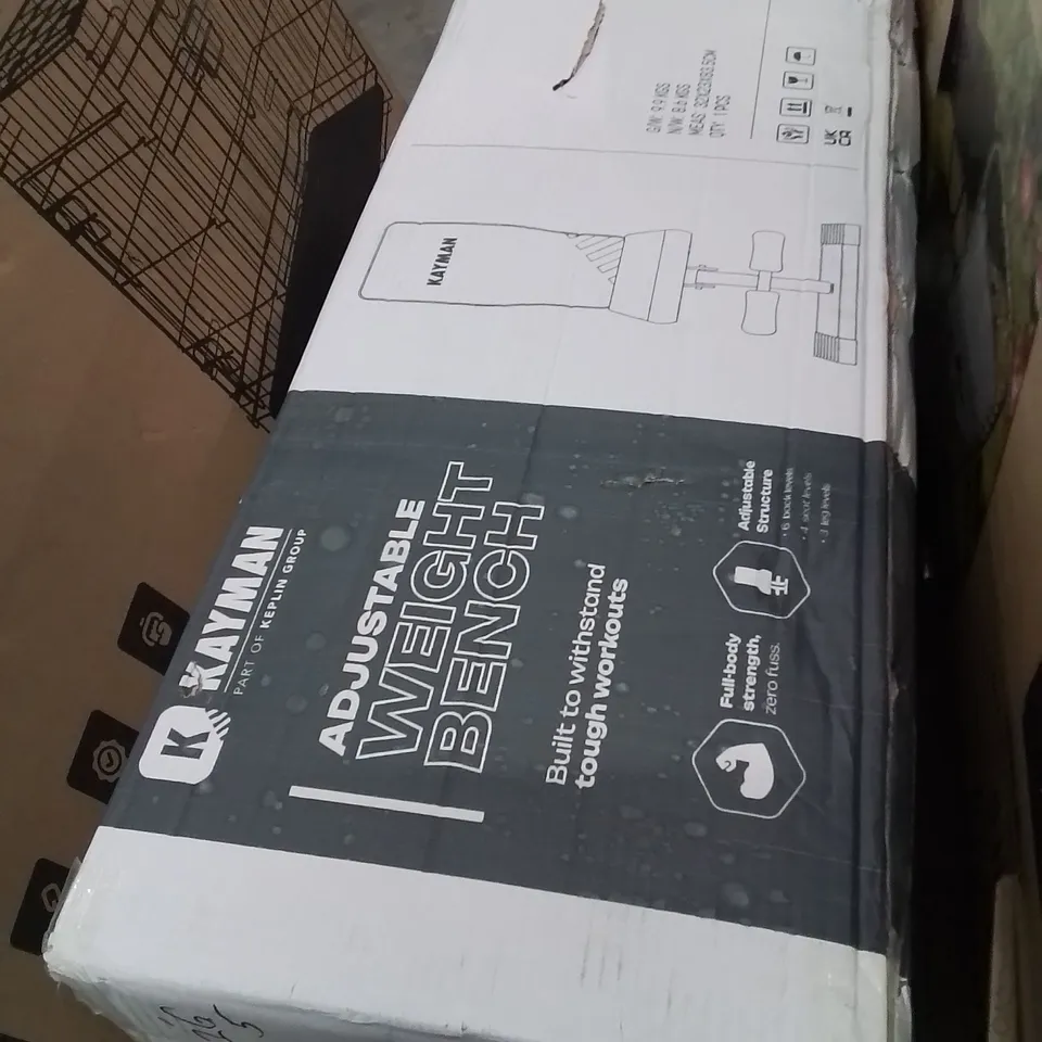BOXED KAYMAN ADJUSTABLE WEIGHT BENCH
