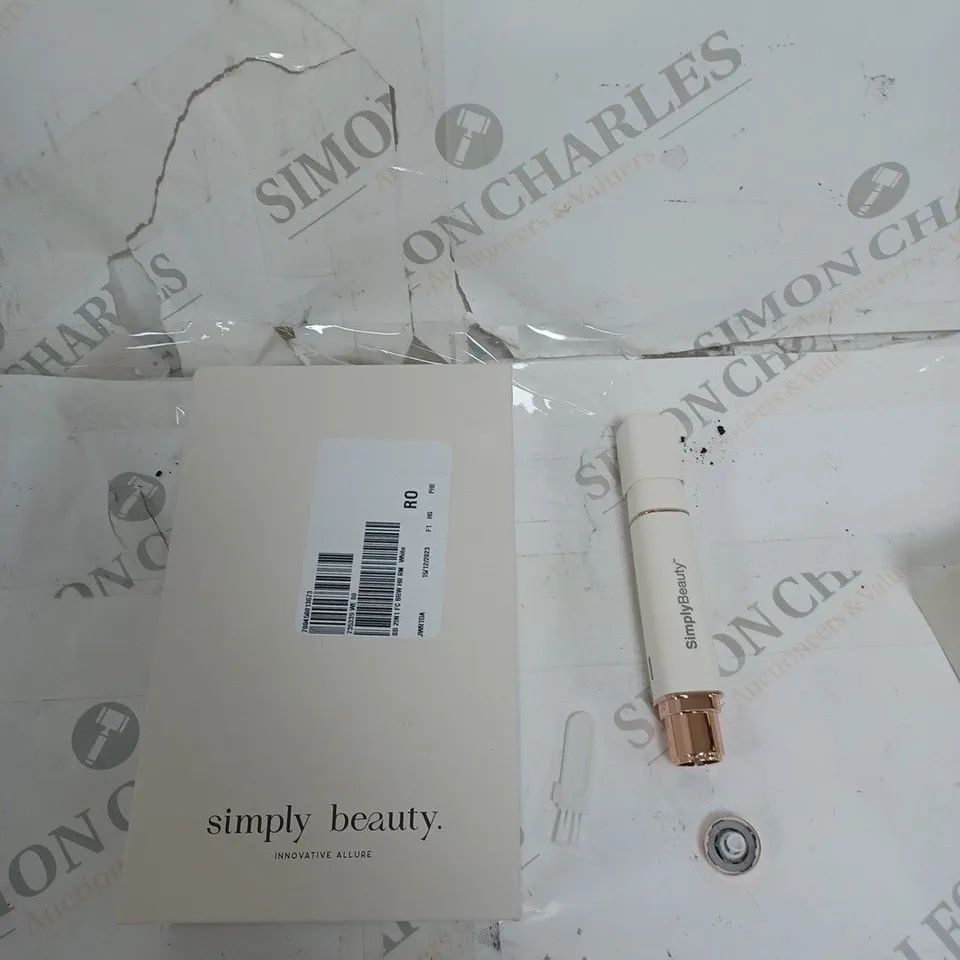 SIMPLY BEAUTY 2 IN 1 SUPER SMOOTH FACE & BROWS HAIR REMOVER, WHITE