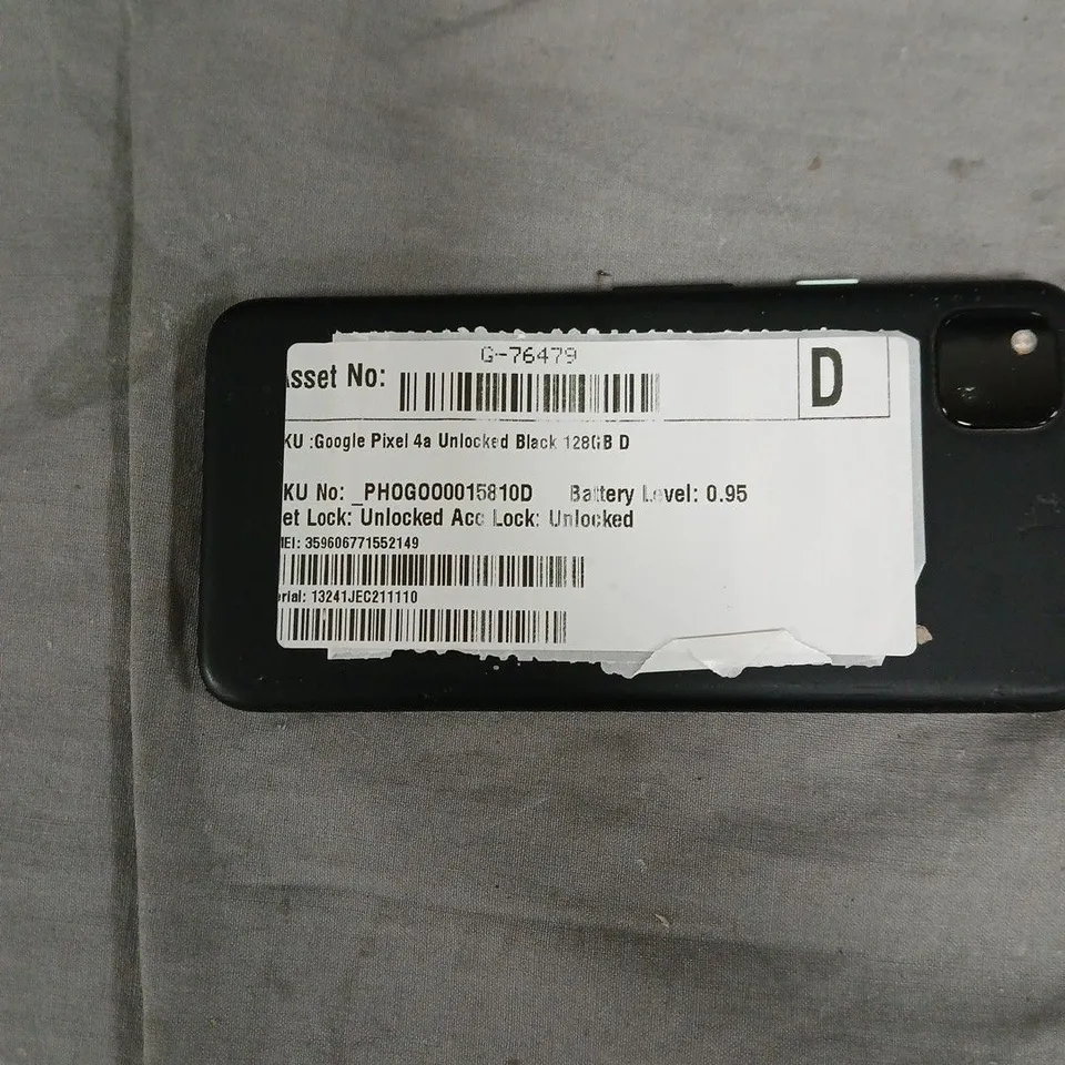 GOOGLE PIXEL 4A 128GB – UNLOCKED BLACK SMARTPHONE (CRACKED SCREEN)