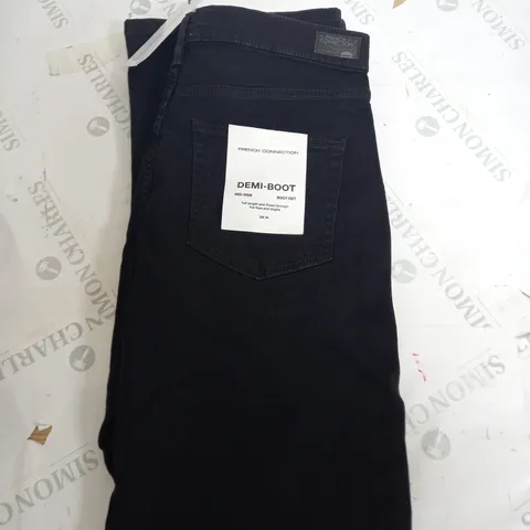 FRENCH CONNECTION DEMI-BOOT DENIM JEANS SIZE 14