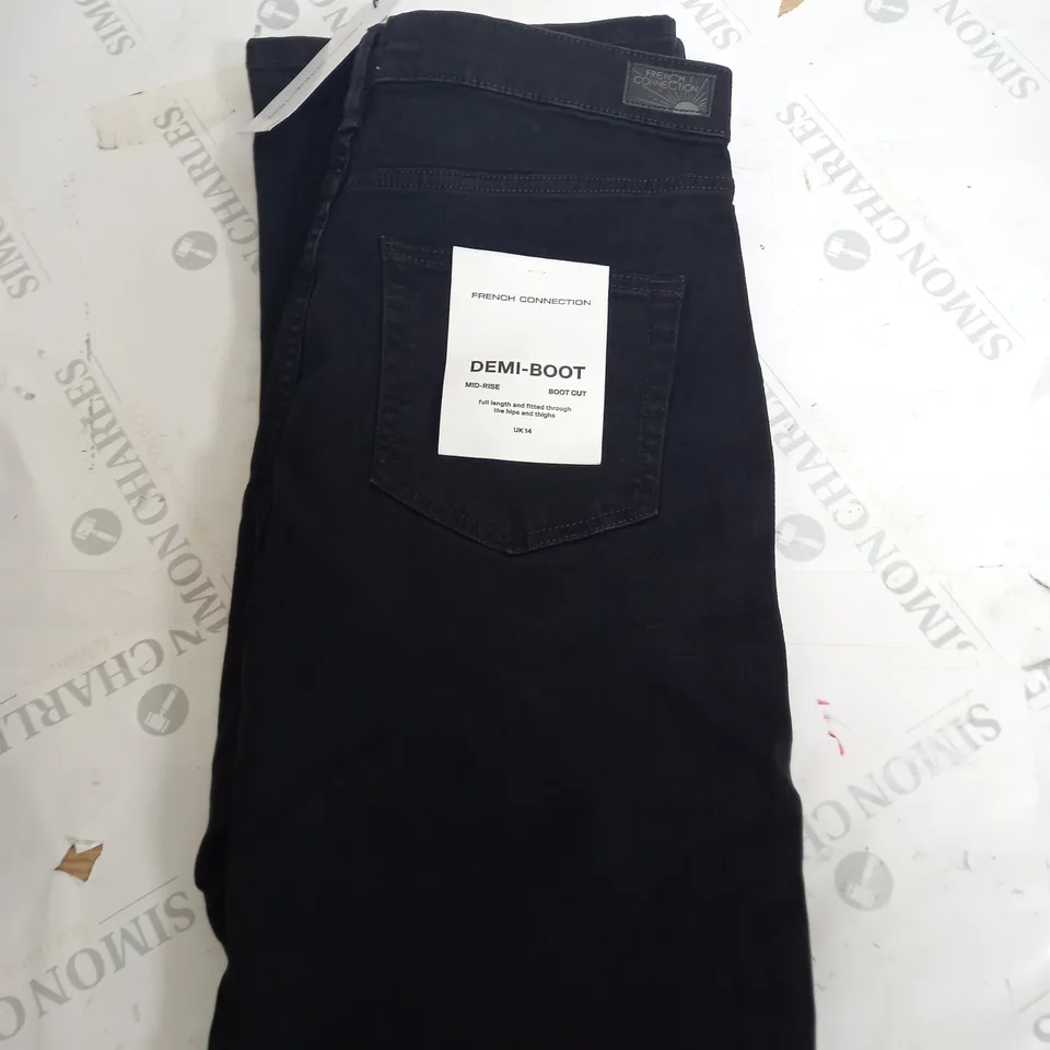FRENCH CONNECTION DEMI-BOOT DENIM JEANS SIZE 14