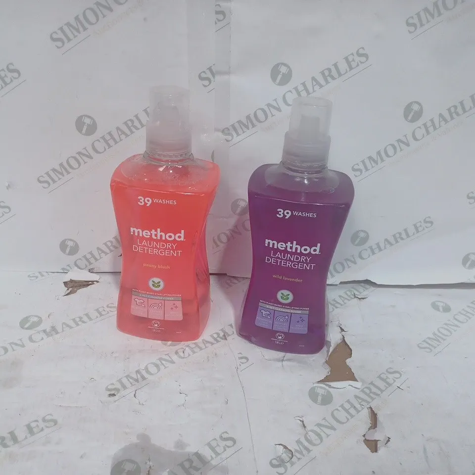 TWO ASSORTED METHOD LAUNDRY DETERGENTS 1.56L