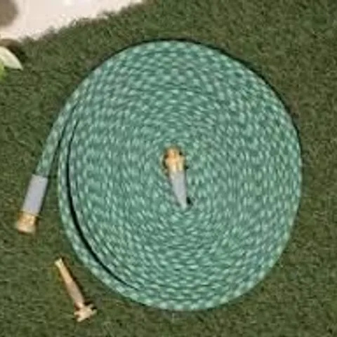 BERNINI PATTERNED HYDROHOSE WITH QUICK CONNECTORS GREEN