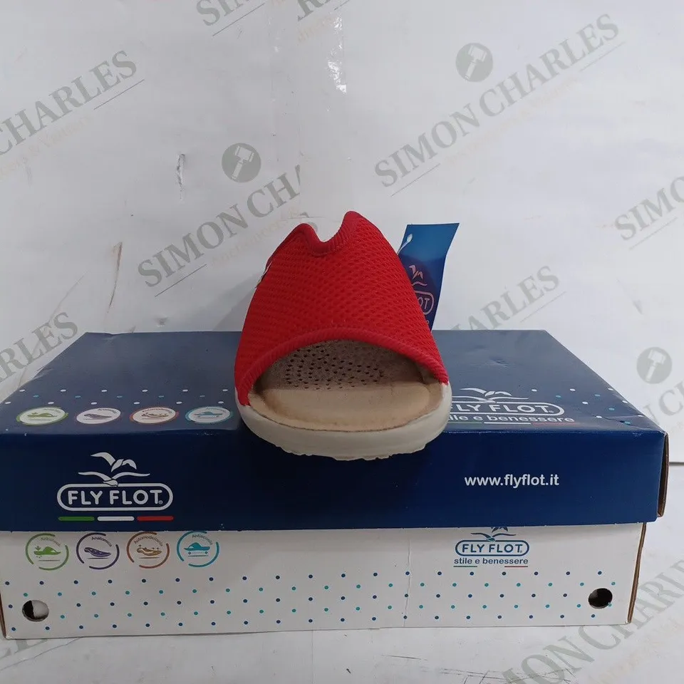 FLY FLOT RED PLATFORM SANDALS - EU 36