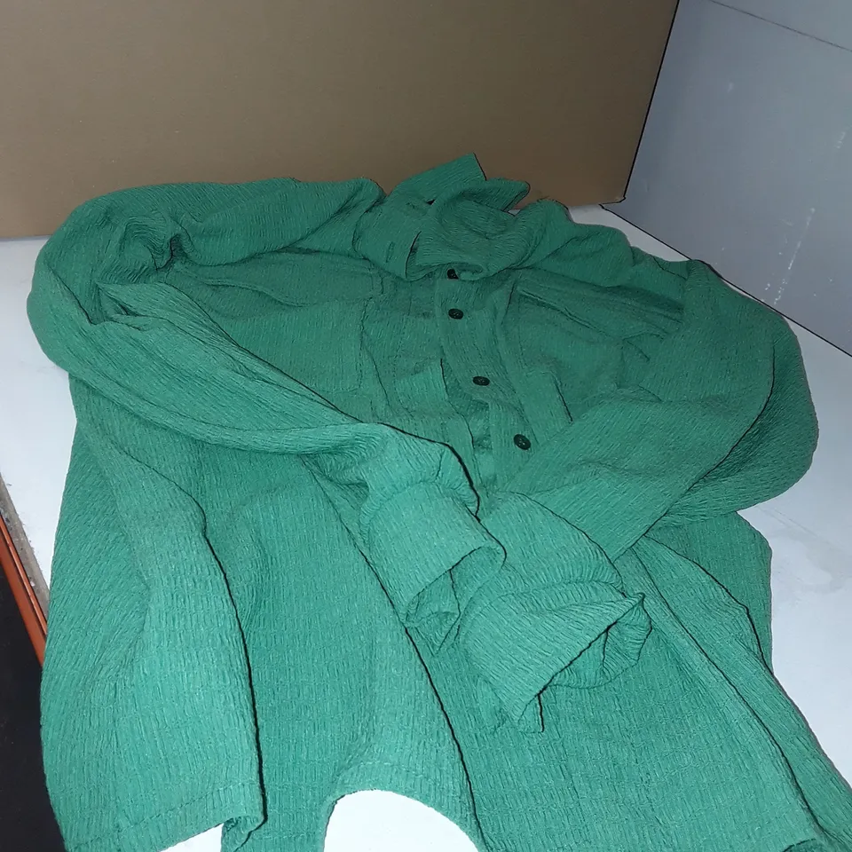 GREEN KADIE LONG SLEEVE SHIRT - ONE SIZE