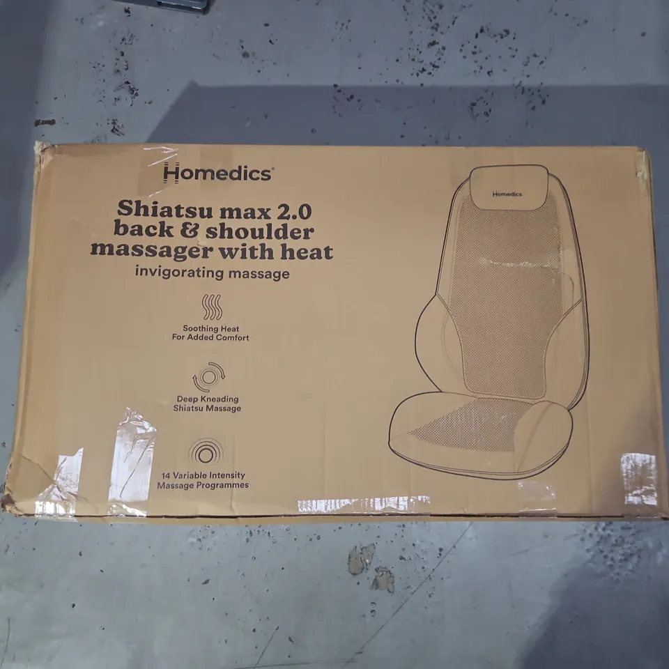 BOXED HOMEDICS SHIATSUMAX 2.0 MASSAGE CHAIR