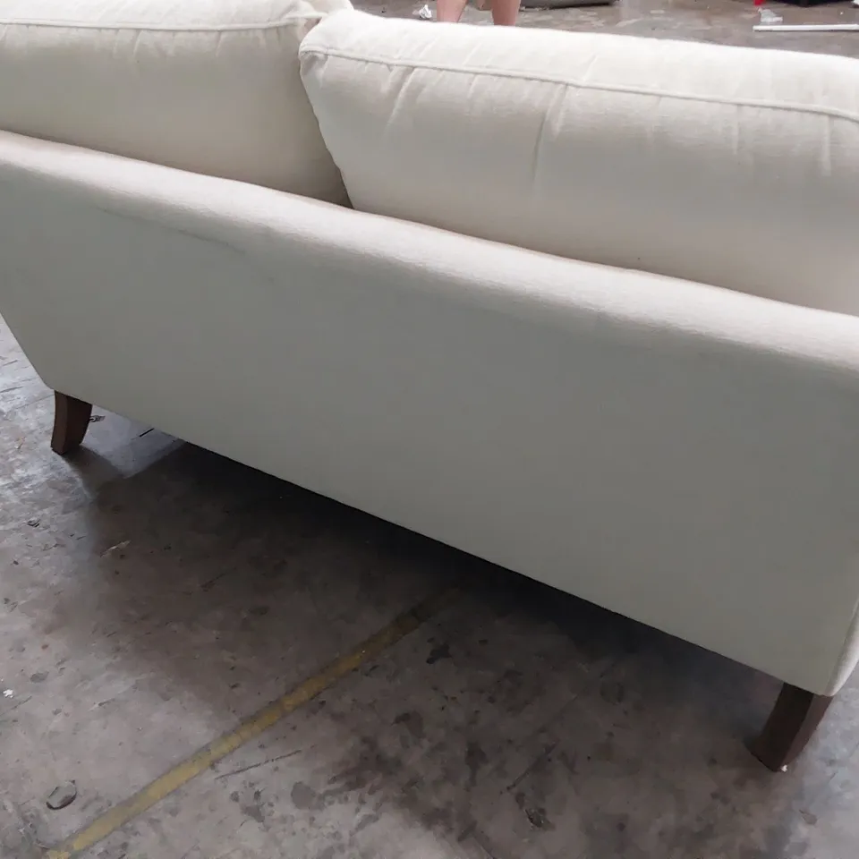 QUALITY BRITISH MADE LOUNGE Co THREE SEATER SOFA NATURAL FABRIC 