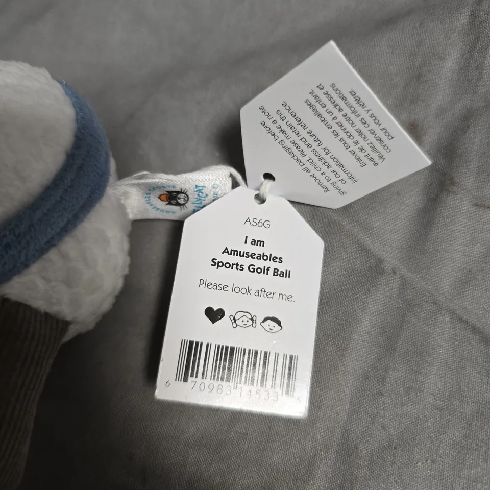JELLYCAT I AM AMUSEABLES SPORTS GOLF BALL PLUSH TOY