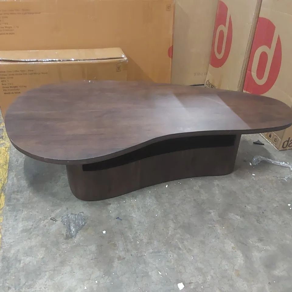 DANETTI BURLEIGH DARK MANGO WOOD COFFEE TABLE