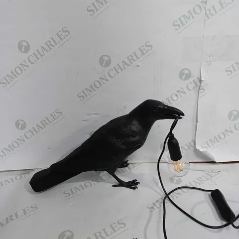 SELETTI BIRD LAMP IN BLACK