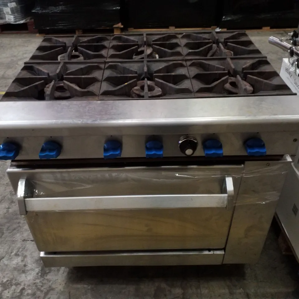 COMMERCIAL 6 BURNER GAS STOVE