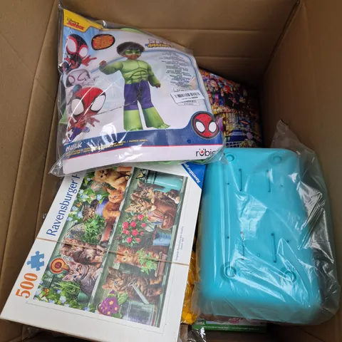 LARGE BOX OF ASSORTED TOYS AND GAMES