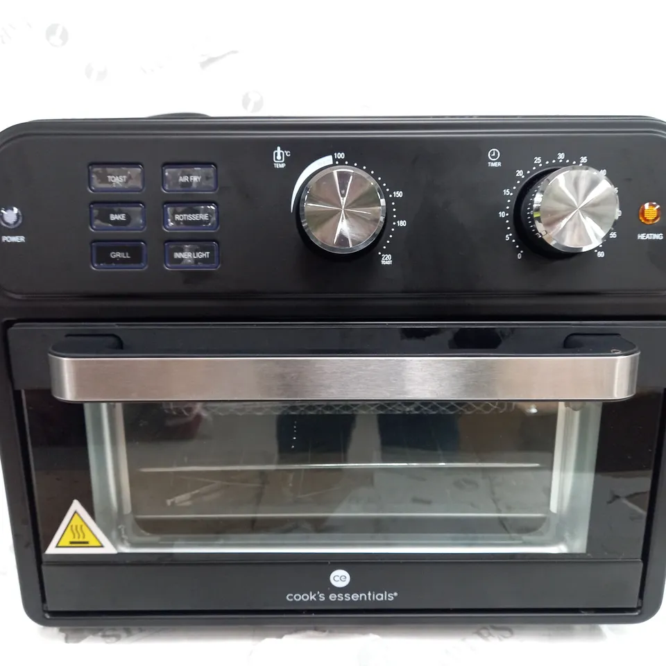 BOXED COOK'S ESSENTIAL 21-LITRE AIRFRYER OVEN IN BLACK 