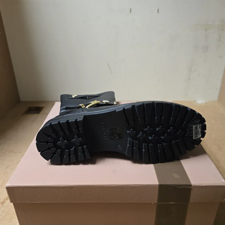 CARVELA WOMENS BLACK BOOTS SIZE EU 40 BOXED