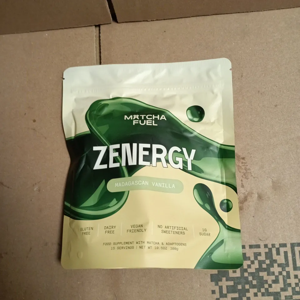 ZENNERGY MATCHA FUEL – MADAGASCAN VANILLA, VEGAN DIETARY SUPPLEMENT (POWDER, 300G)
