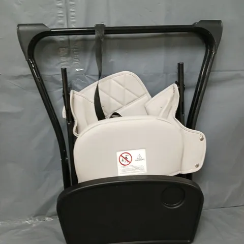 BOXED FLIP MAGIC FOLDABLE HIGH CHAIR IN PEARL GREY