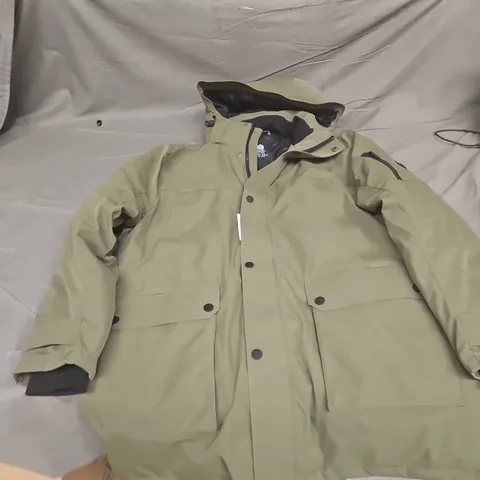 WOLSEY OLIVE GREEN PARKA COAT – MEN'S, SIZE L