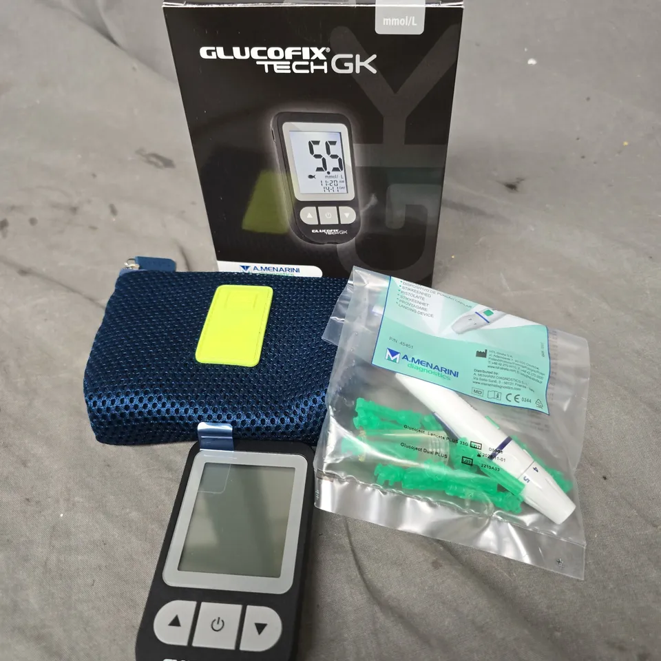 BOXED GLUCOFIX TECH GK BLOOD GLUCOSE MONITOR 