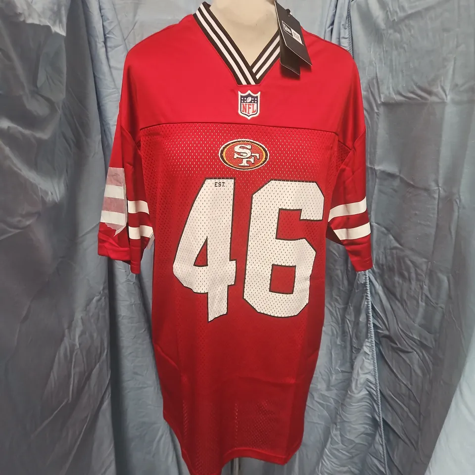 NFL NEW ERA SF MESH JERSEY IN RED - S