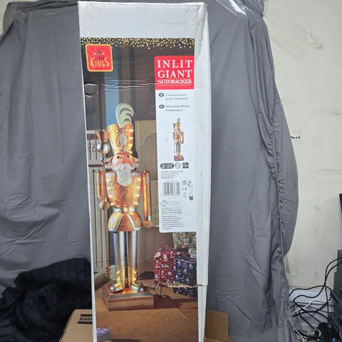 INLIT GIANT NUTCRACKER GOLD/SILVER - COLLECTION ONLY