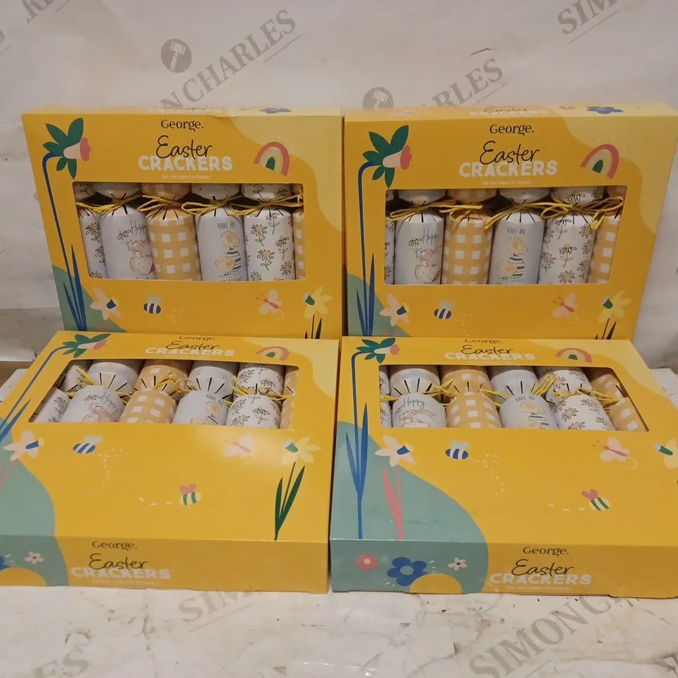 BOX OF 4 BRAND NEW PACKS OF EASTER CRACKERS (6 IN EACH PACK)