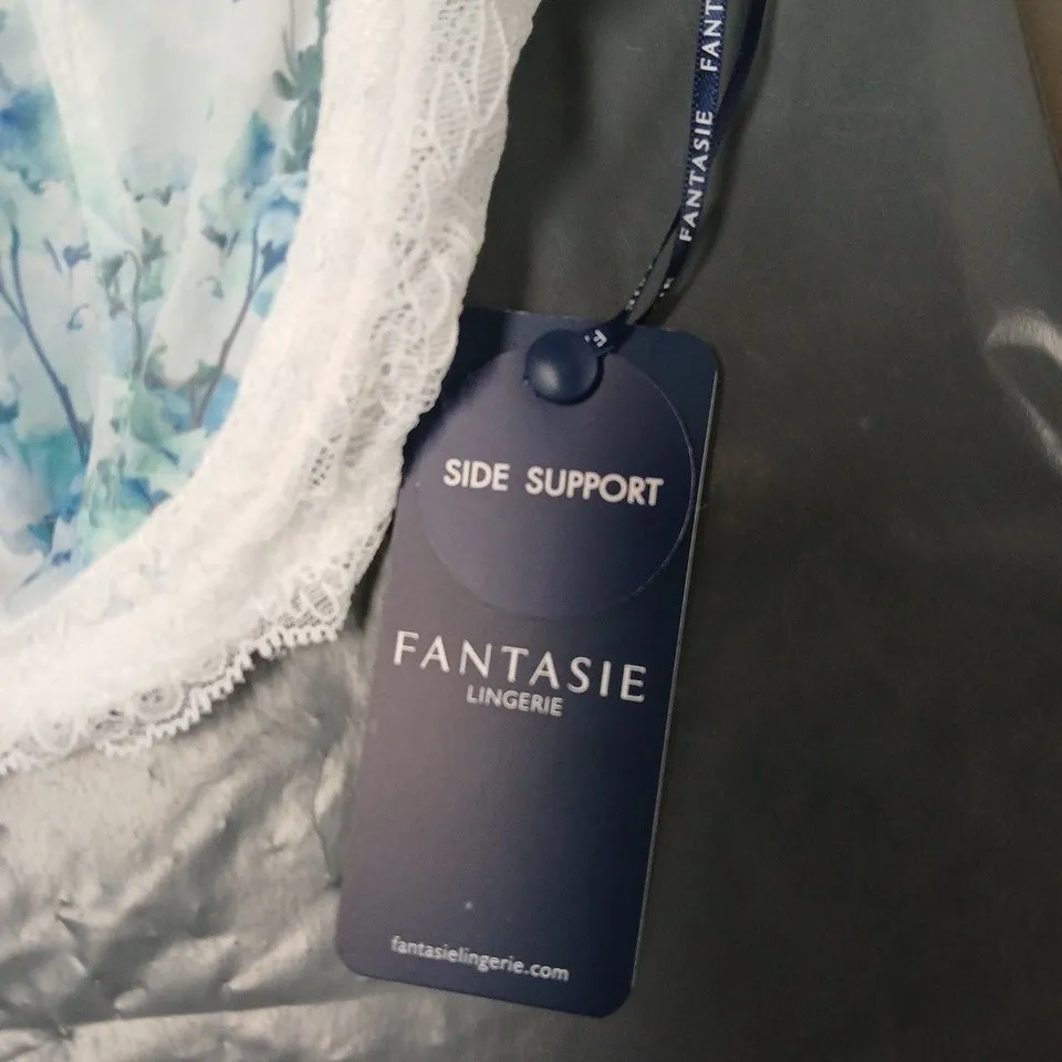 FANTASIE LUCIA SIDE SUPPORT BRA – FLORAL LACE, UK 34E (US 34DD)