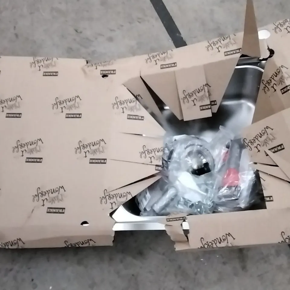 BOXED METAL KITCHEN SINK WITH DRYING RACK