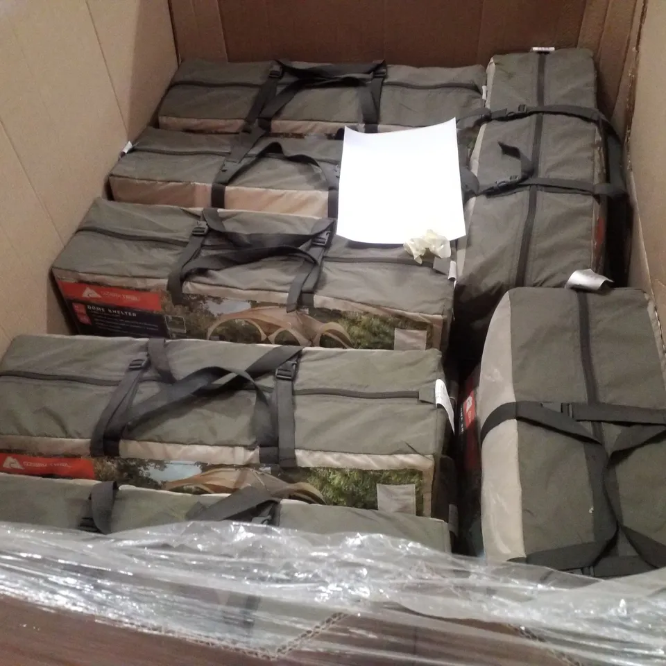 PALLET CONTAINING APPROXIMATELY 21 OZARK TRAIL DOME SHELTERS