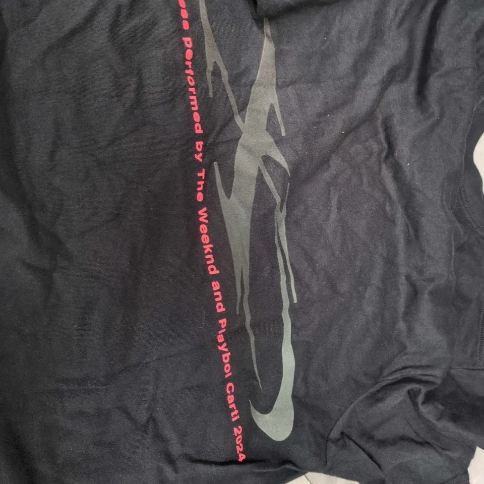 THE WEEKND BRAVADO TOUR T-SHIRT – BLACK, SMALL, 100% COTTON