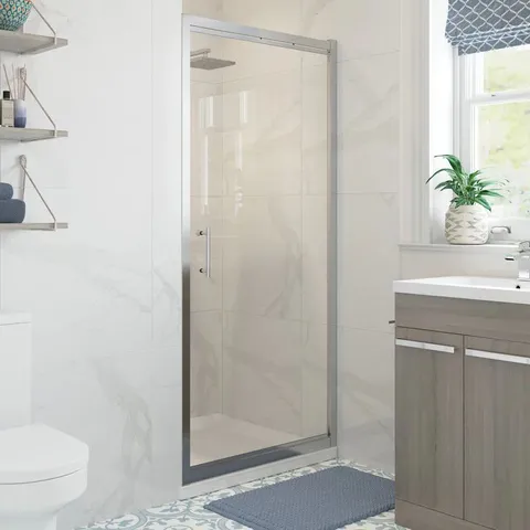 BOXED DESIGNER CLASSIX 6MM FRAMED 700 PIVOT DOOR