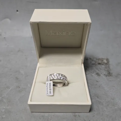 BOXED MAXINE SILVER RING - SIZE 6.5