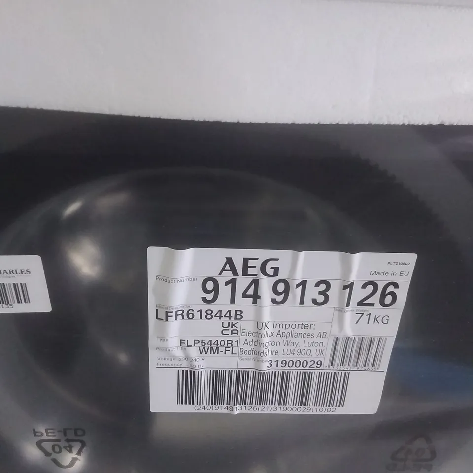 AEG LFR61844B WASHING MACHINE RRP £542.00
