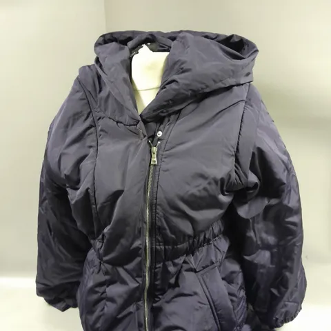 NUAGE ZIPPED LONG TRENCH COAT SIZE L