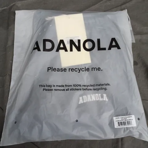 BAGGED ADANOLA VARSITY LOOSE FIT SWEATPANTS – SLATE BLUE – UK S