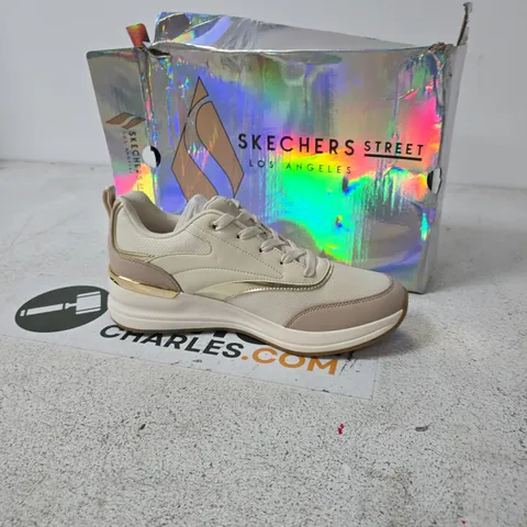 SKECHERS STREET LOS ANGELES SNEAKERS – BEIGE/CREME, WOMEN'S - SIZE UK 6.5