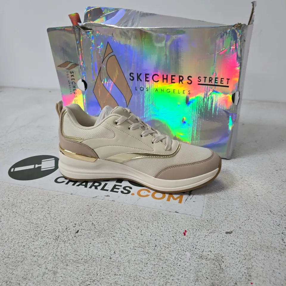 SKECHERS STREET LOS ANGELES SNEAKERS – BEIGE/CREME, WOMEN'S - SIZE UK 6.5