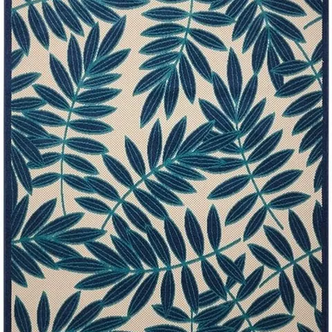 NOURISON ALOHA INDOOR/OUTDOOR NAVY 3'6" X 5'6" AREA RUG