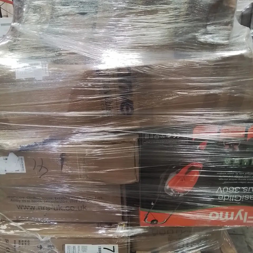 PALLET OF APPROXIMATELY 8 UNPROCESSED RAW RETURN HOUSEHOLD AND ELECTRICAL GOODS TO INCLUDE;